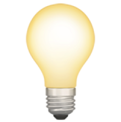Glühbirne Emoji